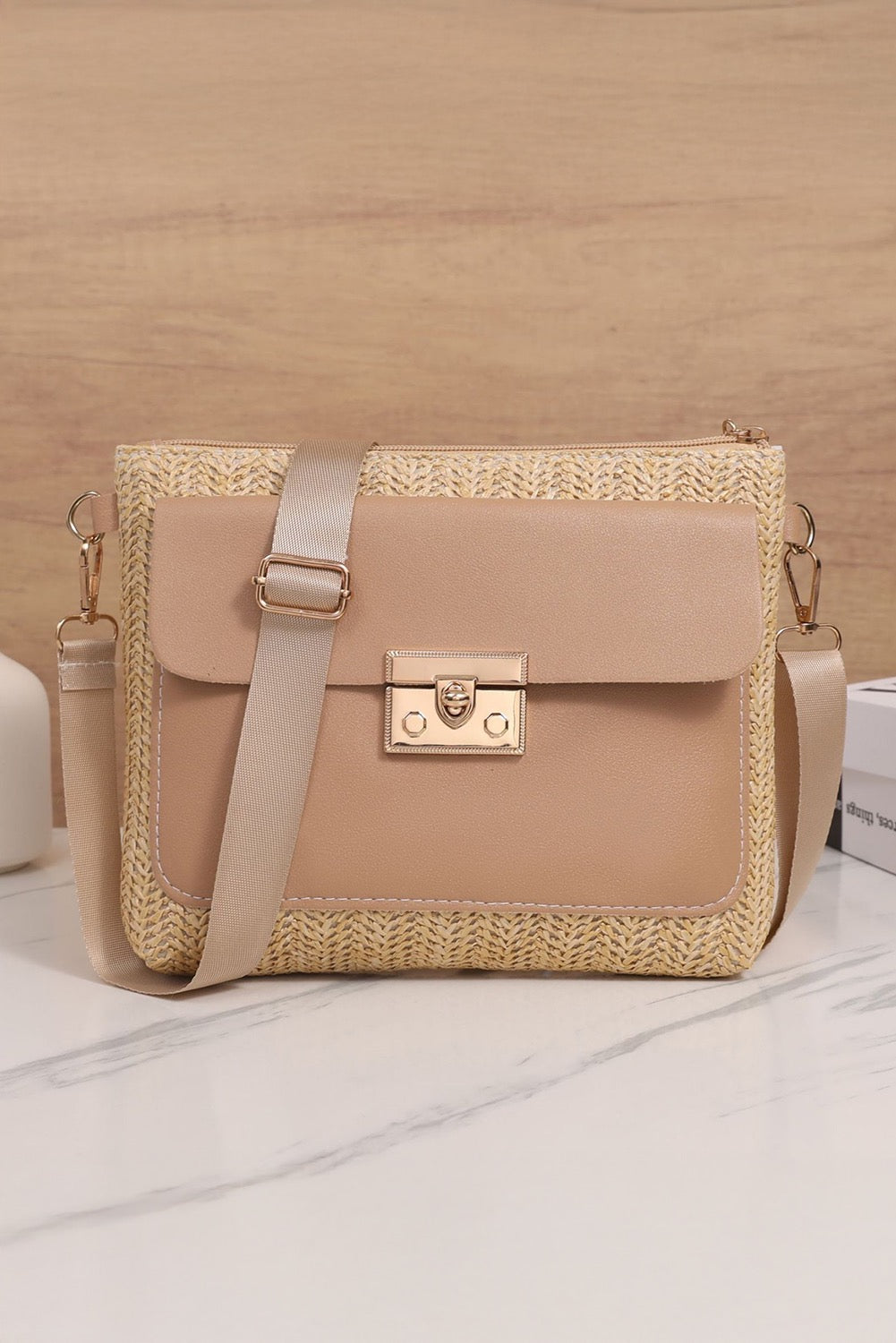 Straw Woven Shoulder Purse