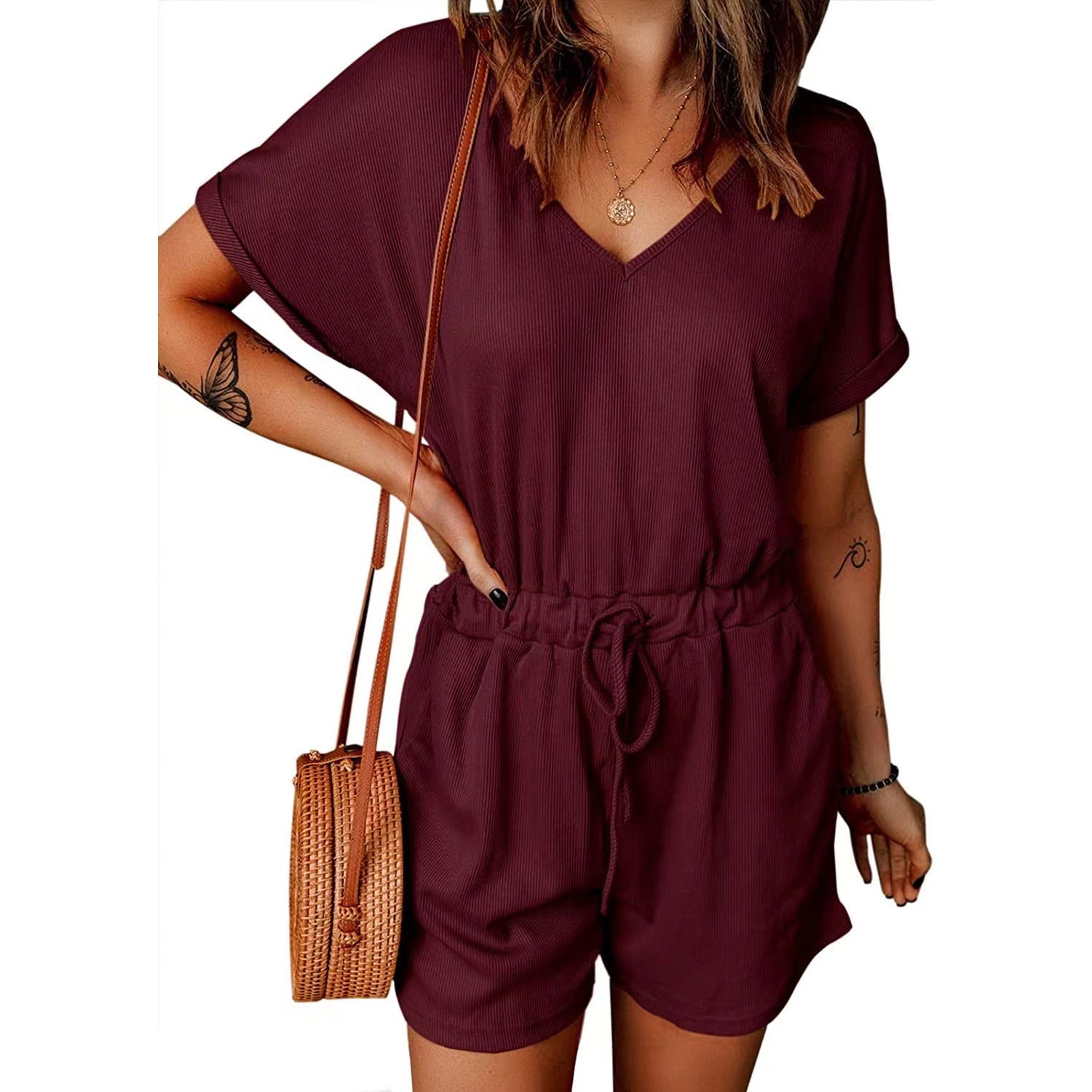 The Ribbed Abby Romper-