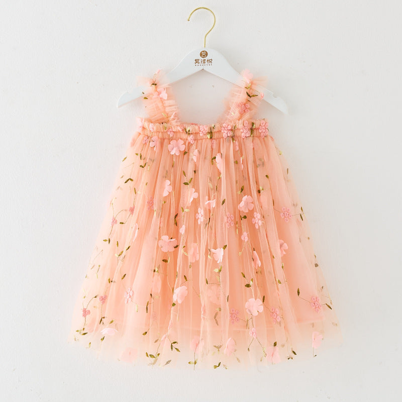 Butterfly & Flower Tulle Twirl Dress