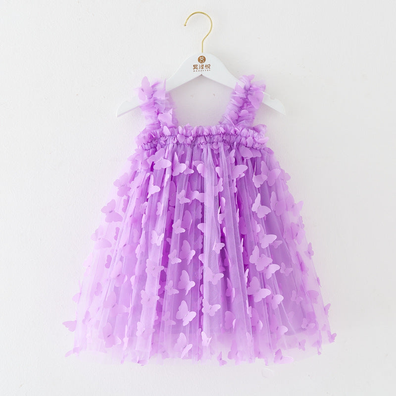 Butterfly & Flower Tulle Twirl Dress