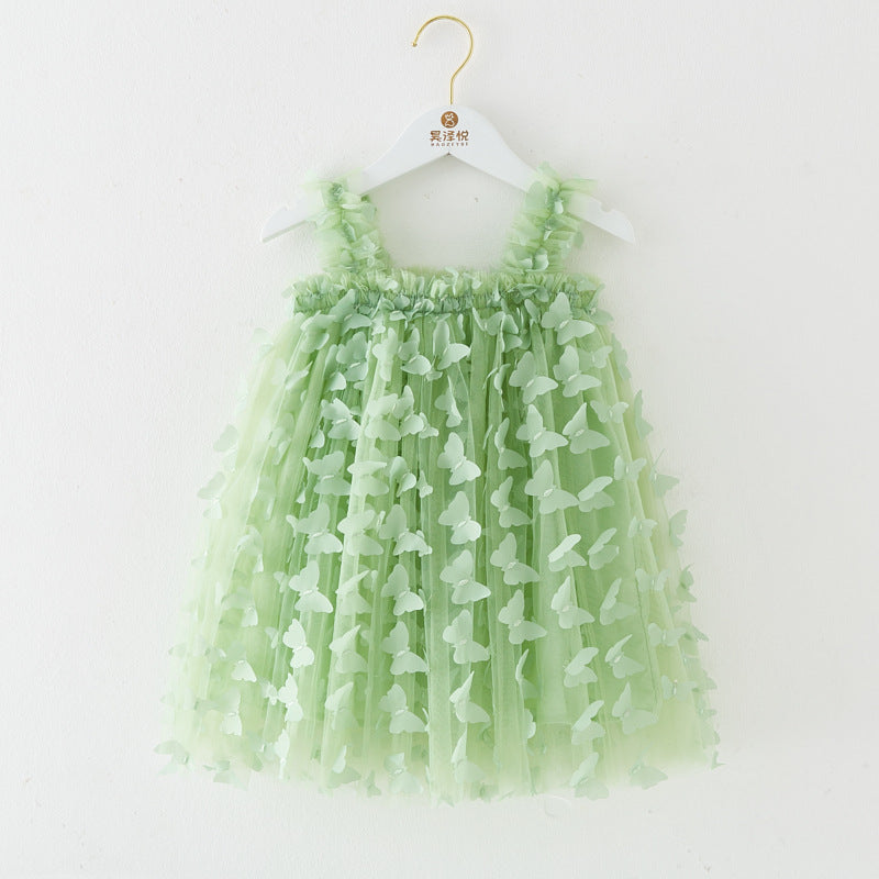 Butterfly & Flower Tulle Twirl Dress