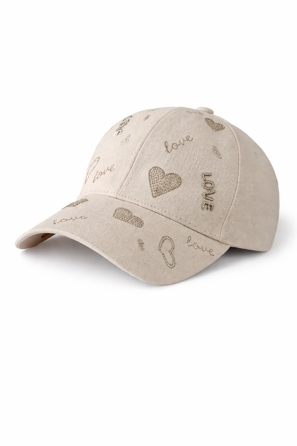Love Heart Embroidered Hat