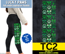 Lucky Paws Watercolor Full Length Leggings w/ Pockets