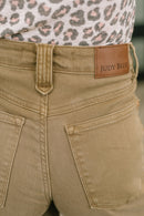 Nancy High Waist Wide Leg Ankle Jean with Vintage Front Yoke
