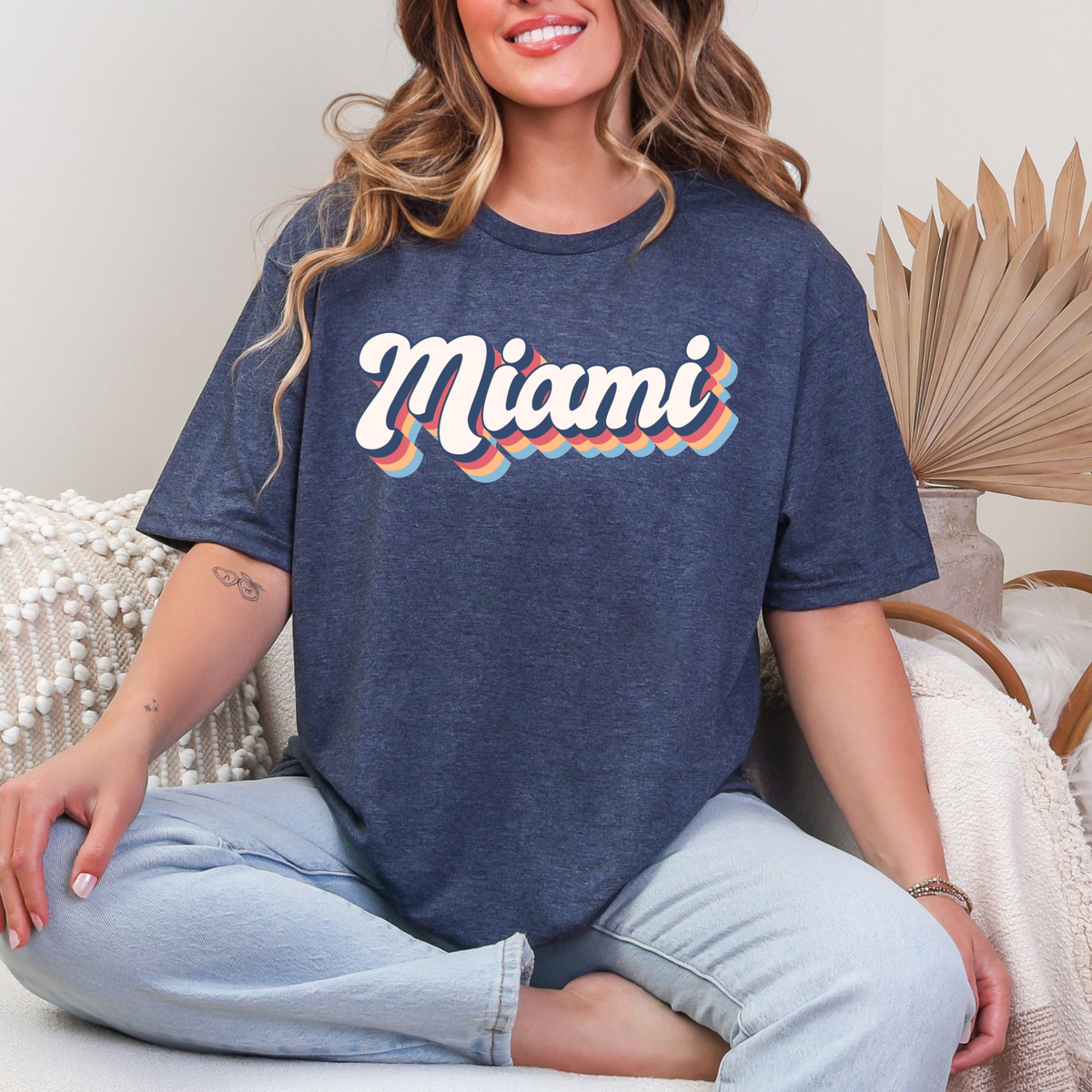 S / Heather Navy Tee