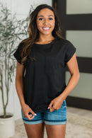 Not So Basic Pocket Tee in Black