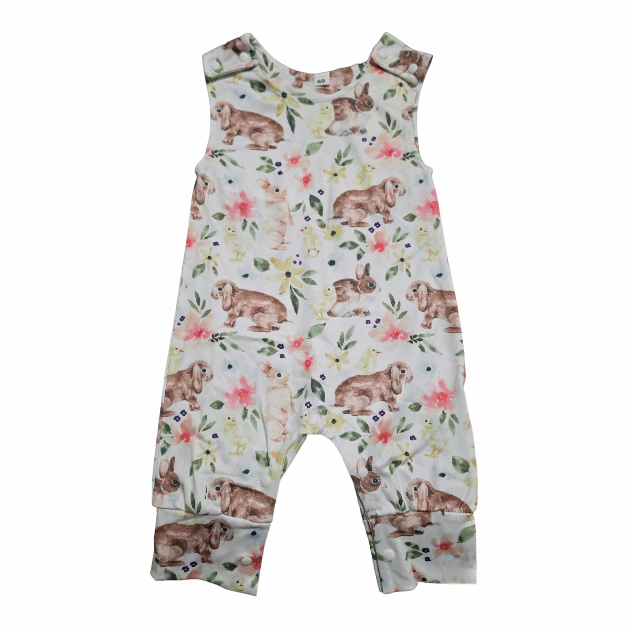 Baby bunny & chick jumpsuit