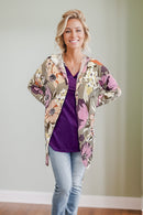 Pop Of Floral - Cardigan