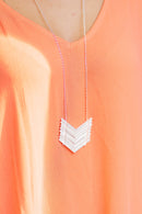 Pair Me Up - Chevron Necklace & Earring Set