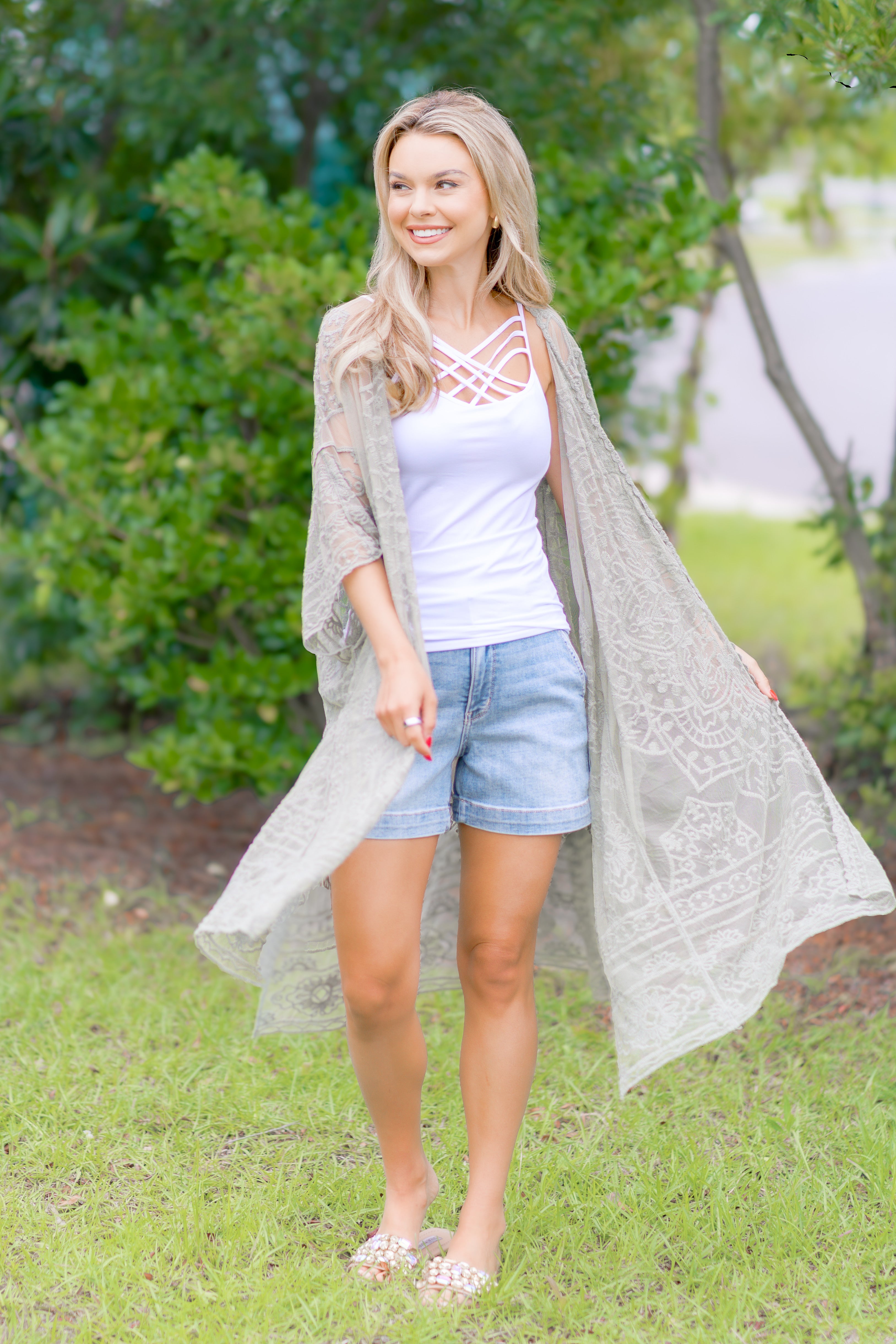 Whispering Sage Kimono