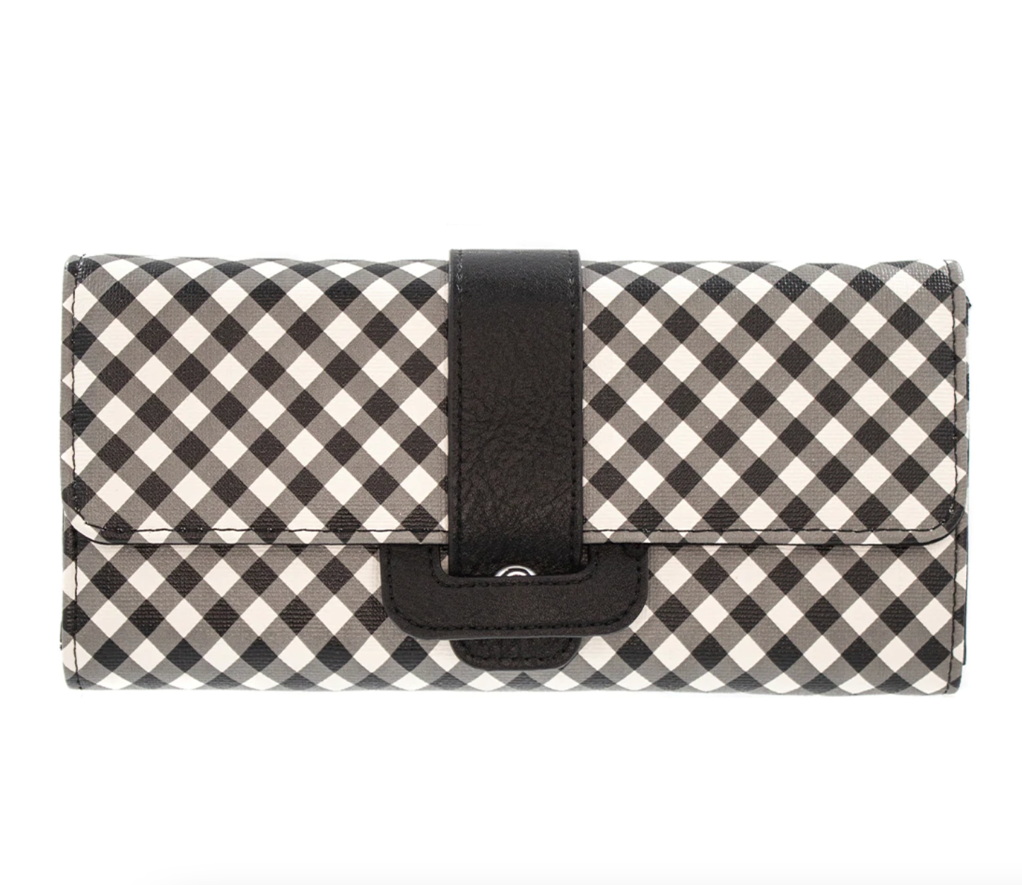 Michelle Crossbody in Black Gingham