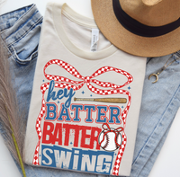 Hey Batter Batter Swing Graphic Tee