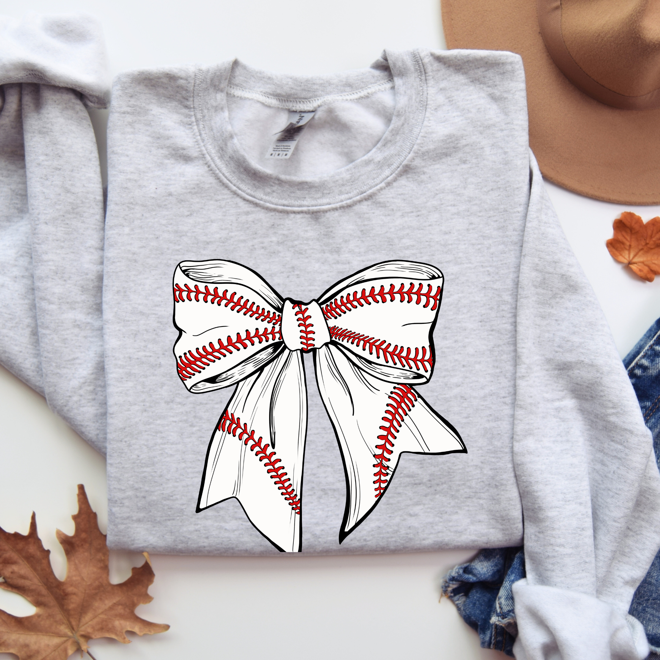 Baseball Bow Sweatshirt