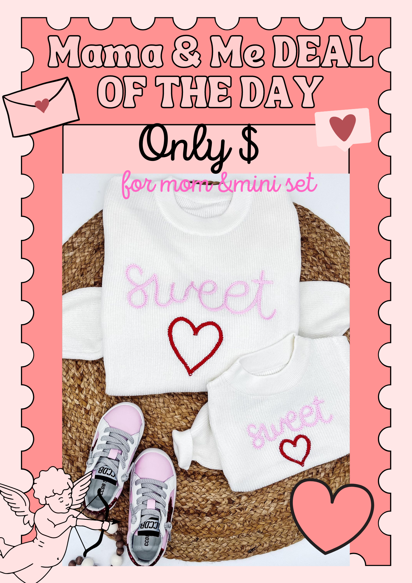 Mommy and Me Valentine's Sweetheart Sweater*