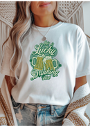 Lucky Drinking Shirt Graphic Tee