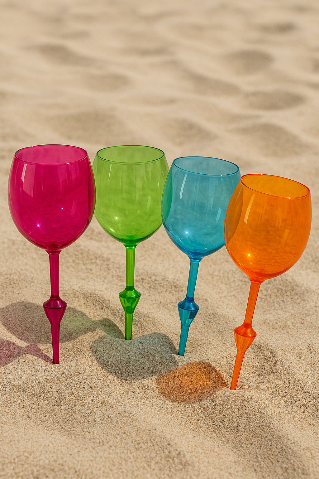 Floating Acrylic wine glass