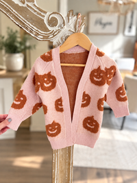 Mommy and Me Fuzzy Halloween Cardi