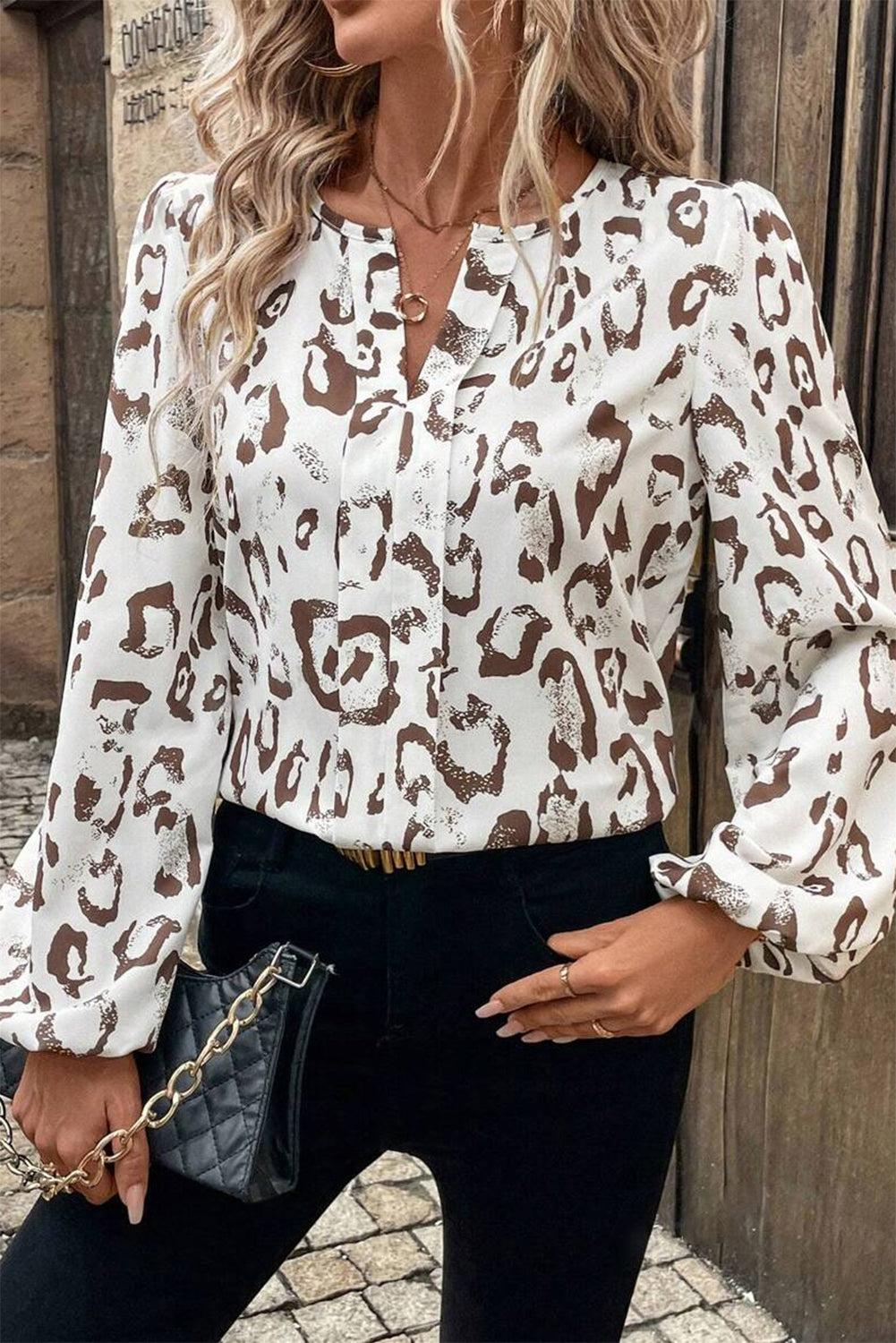 Leopard Print Blouse