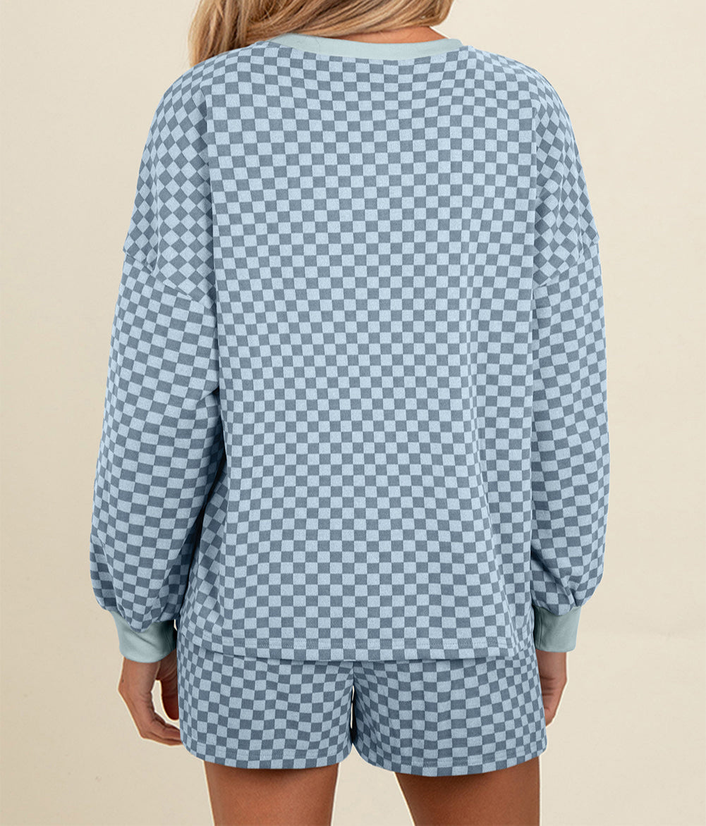 Checkered Pullover Set *multiple colors*