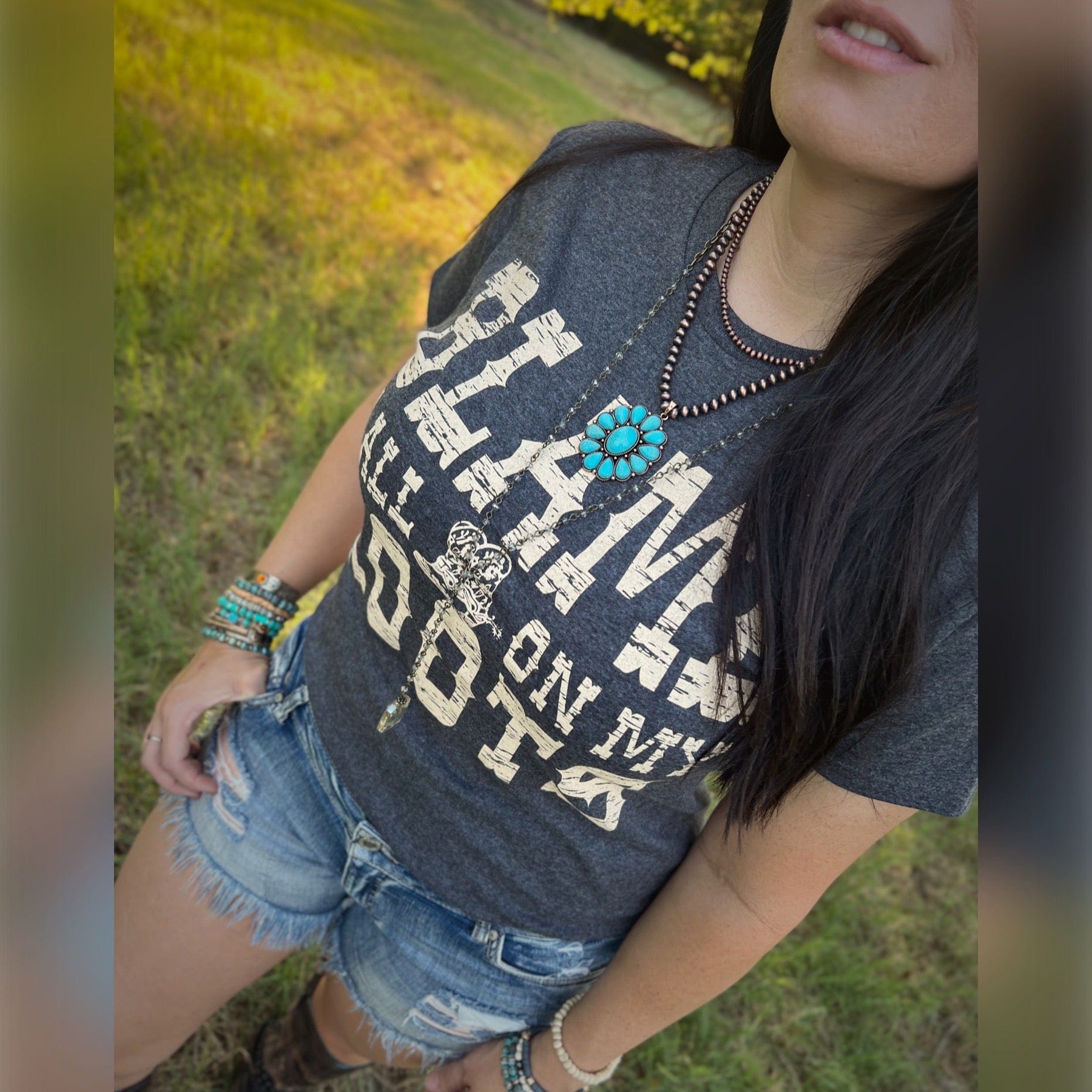 Envy Stylz Boutique Women - Apparel - Shirts - T-Shirts Blame It All On My Roots Graphic Tee