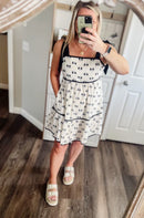 Black and White Bow Dress