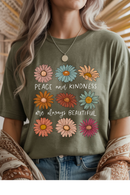 Peace & Kindness Graphic Tee