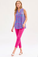 Dear Scarlett Lizzy Tank Top in Pink/Aqua