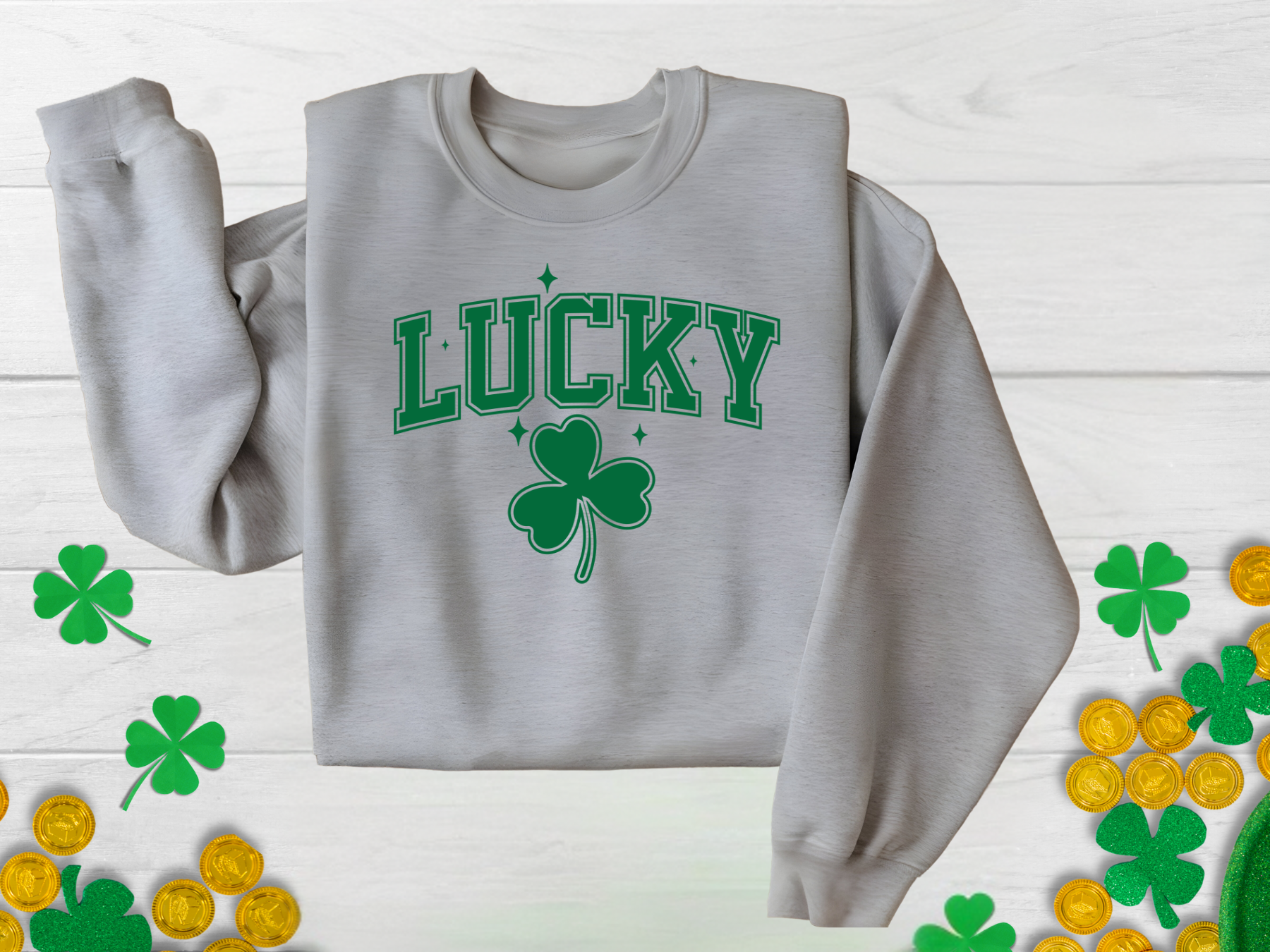 Lucky Shamrock Crewneck