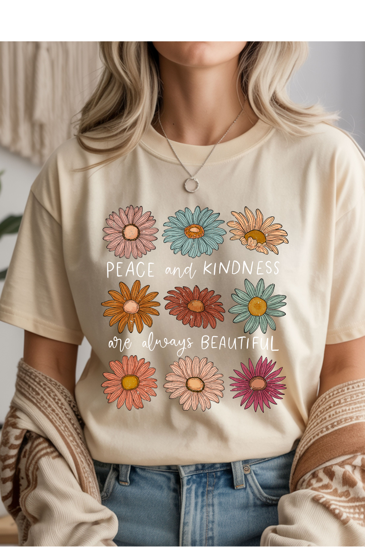 Peace & Kindness Graphic Tee