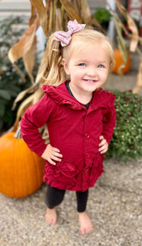 Rilee Ruffle Button Cardi-
