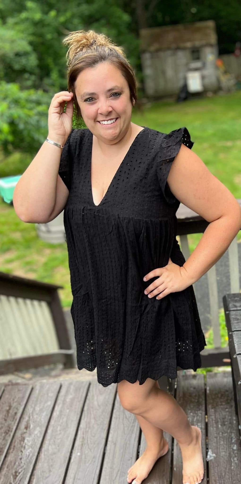 lace with shorts  Dress
