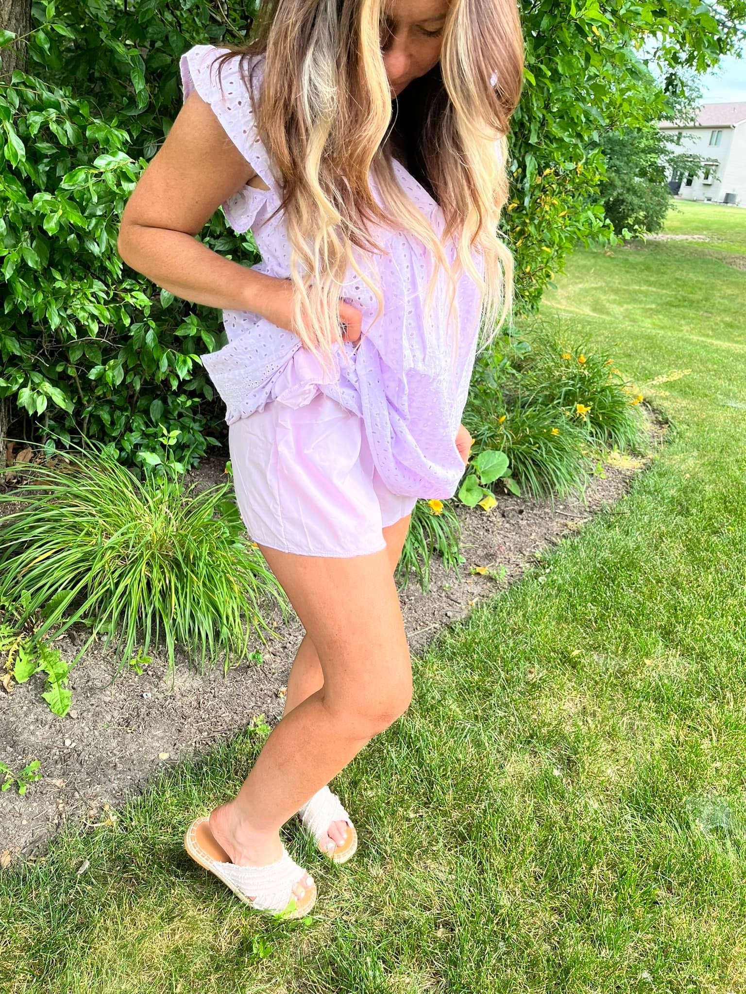 lace with shorts  Dress