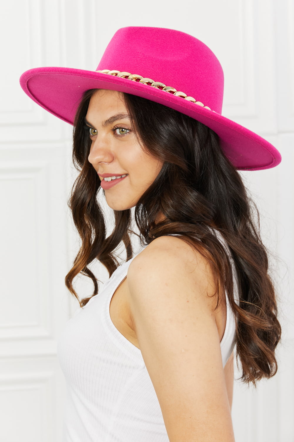 Fame Keep Your Promise Fedora Hat in Pink - The Sapphire Star