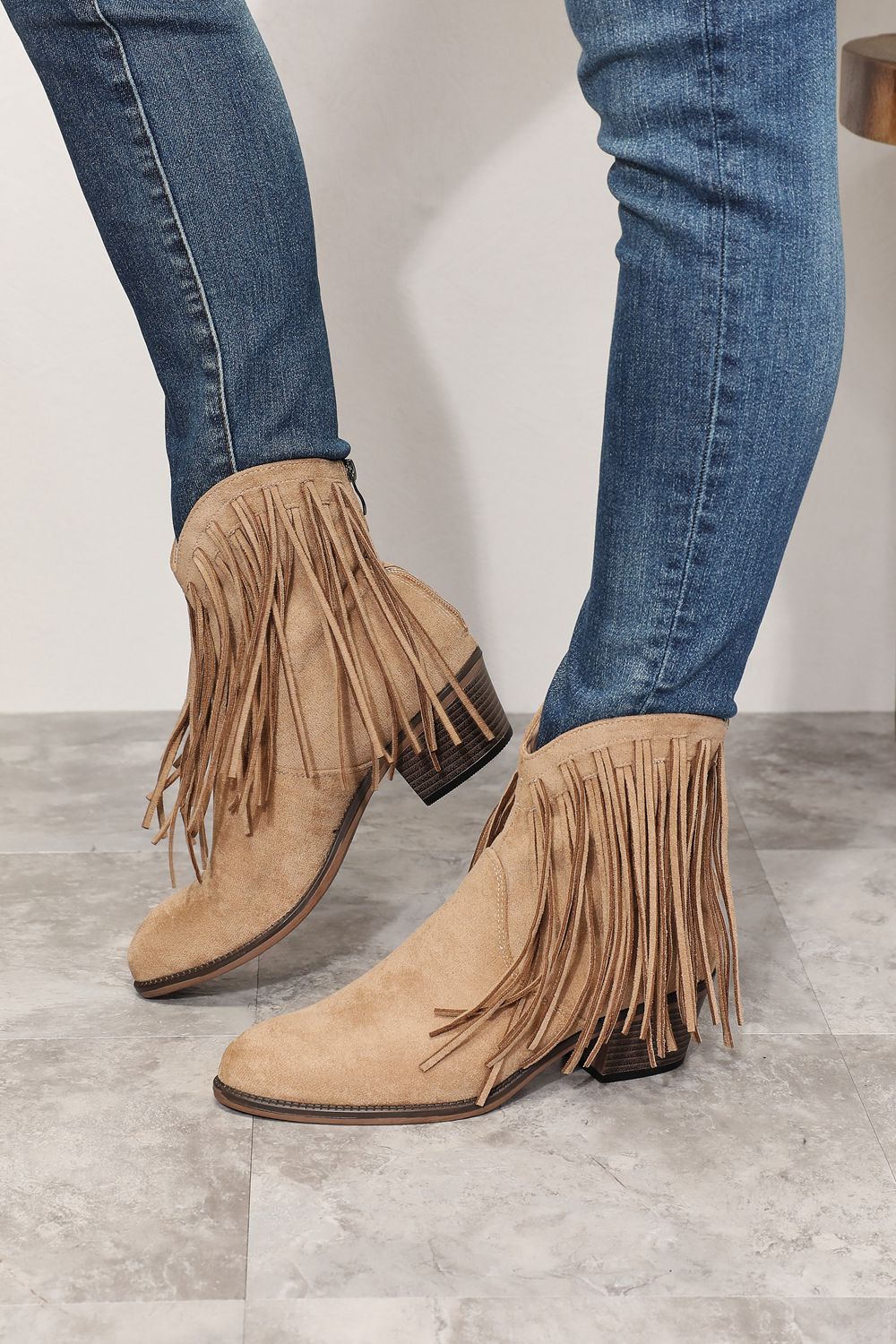 Legend Women's Fringe Cowboy Western Ankle Boots - The Sapphire Star