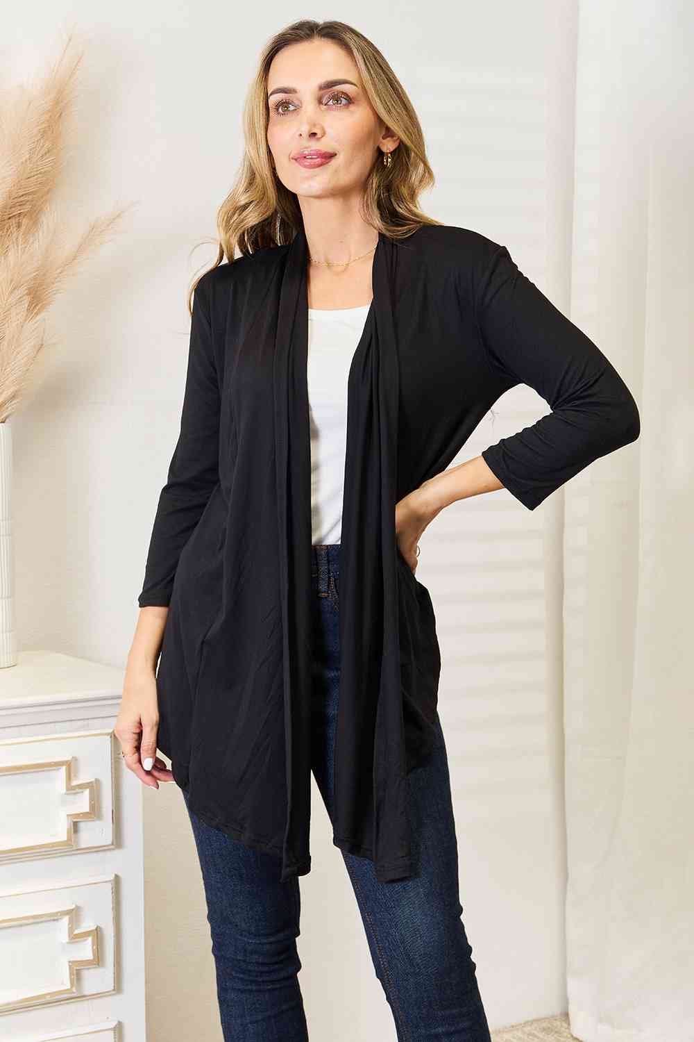 Culture Code Full Size Open Front Cardigan - The Sapphire Star