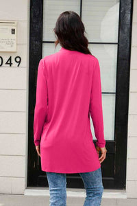 Basic Bae Full Size Open Front Long Sleeve Cardigan with Pockets - The Sapphire Star
