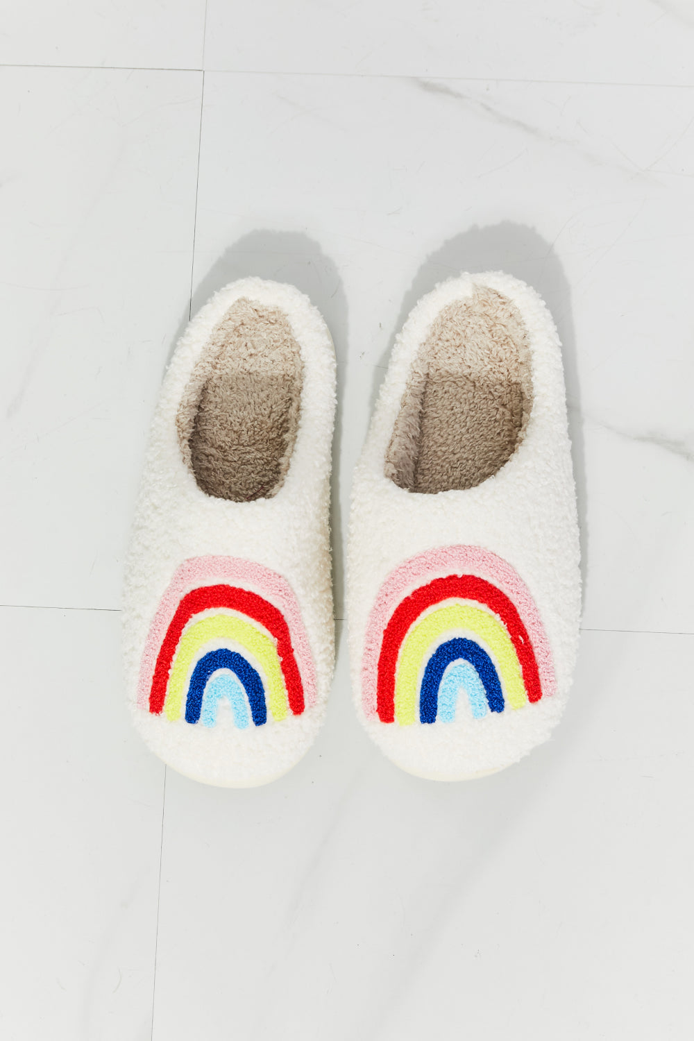 MMShoes Rainbow Plush Slipper - The Sapphire Star