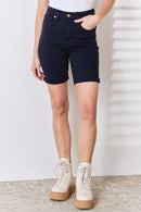 Judy Blue Full Size High Waist Tummy Control Bermuda Shorts - The Sapphire Star