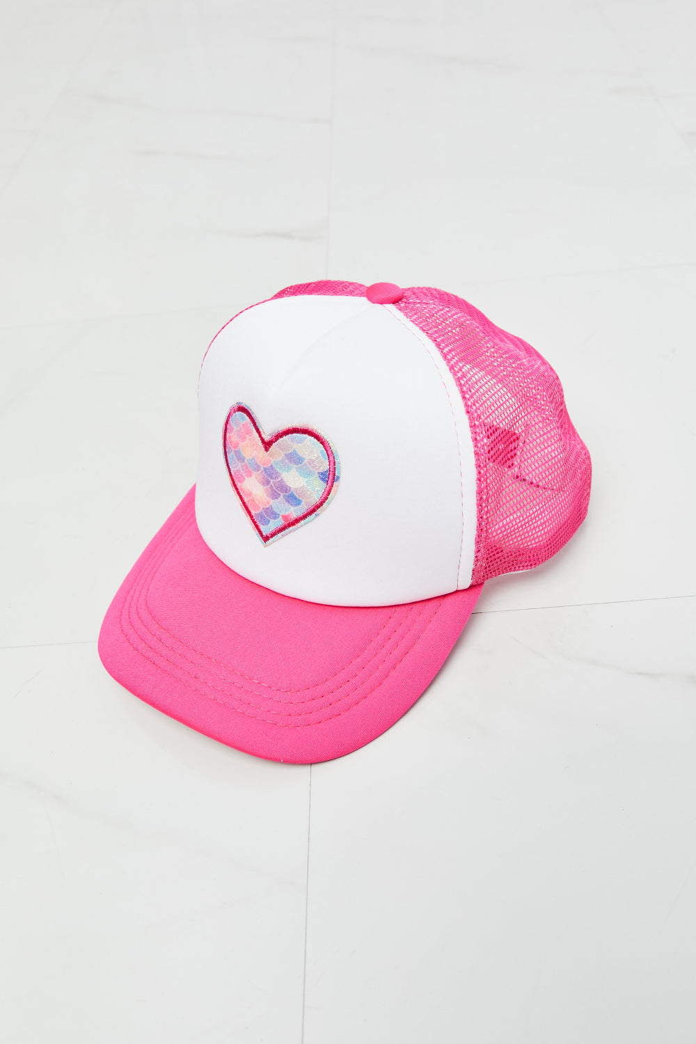 Fame Falling For You Trucker Hat in Pink - The Sapphire Star