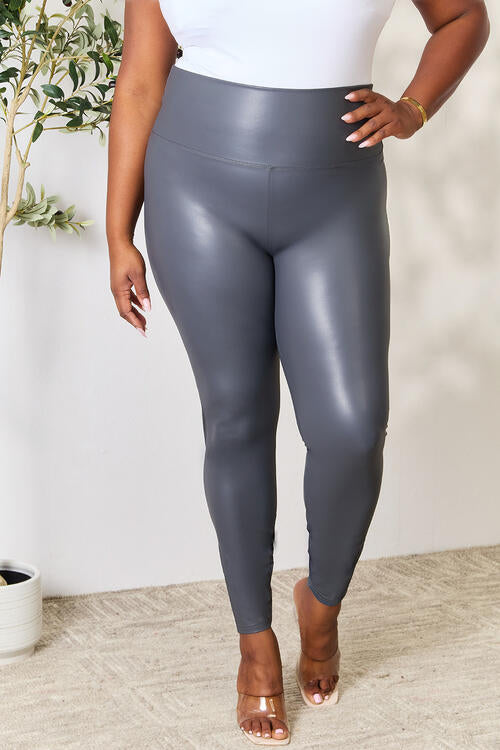 LOVEIT Full Size Wide Waistband High Waist Leggings - The Sapphire Star