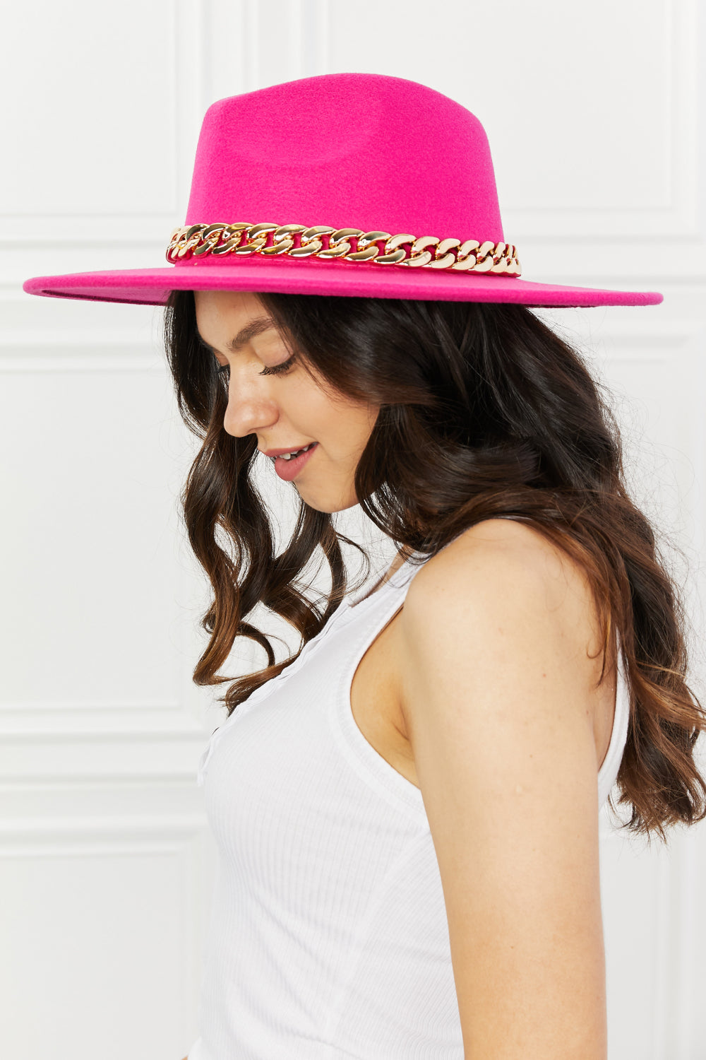 Fame Keep Your Promise Fedora Hat in Pink - The Sapphire Star