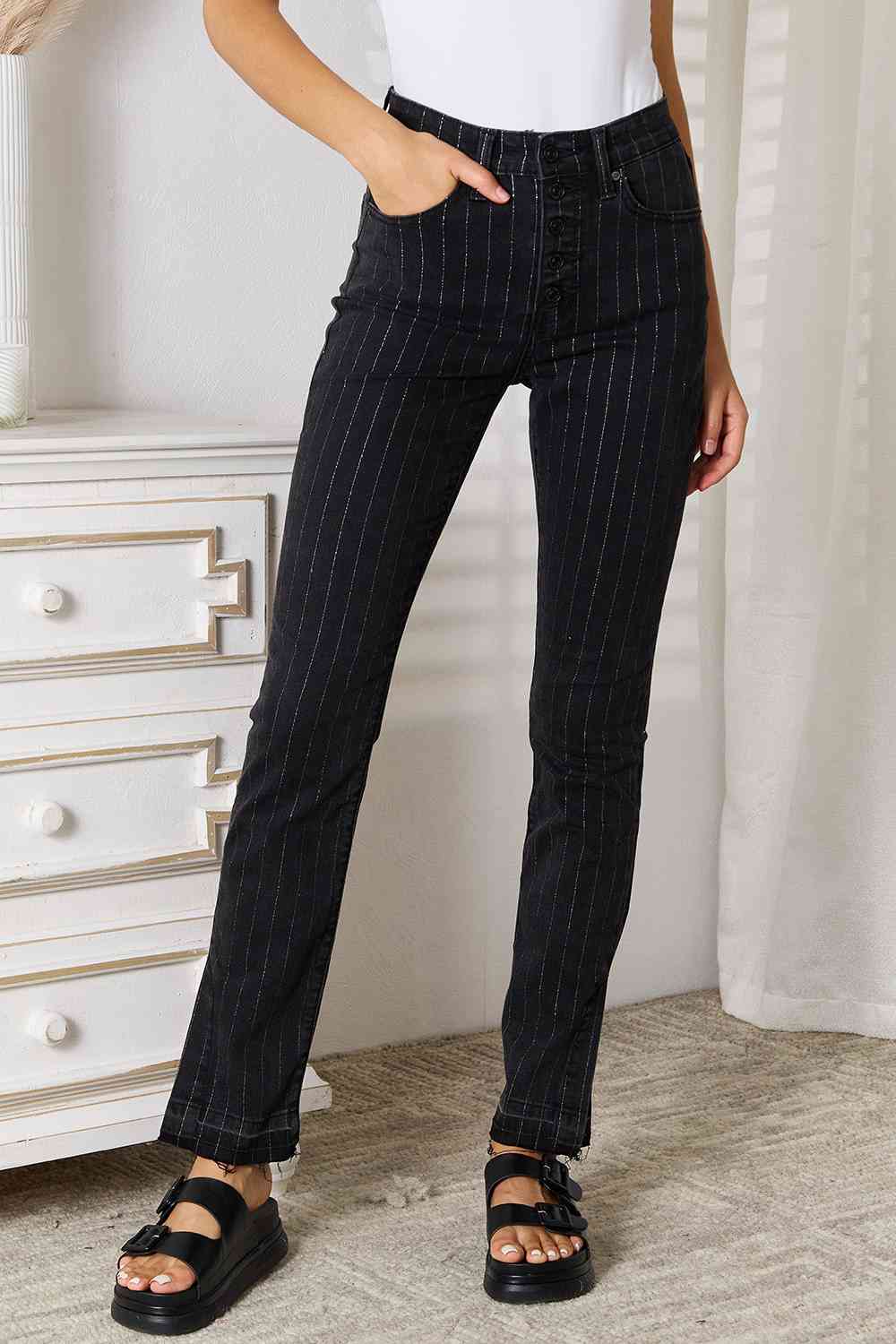 Kancan Striped Pants with Pockets - The Sapphire Star