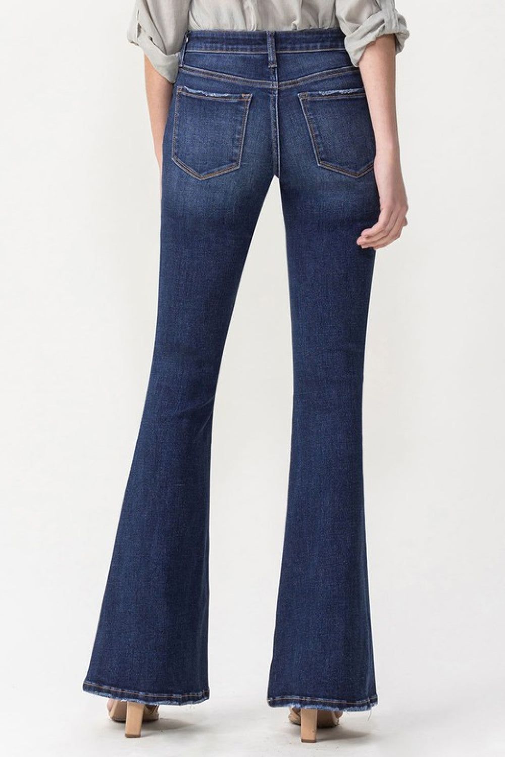 Lovervet Full Size Joanna Midrise Flare Jeans - The Sapphire Star