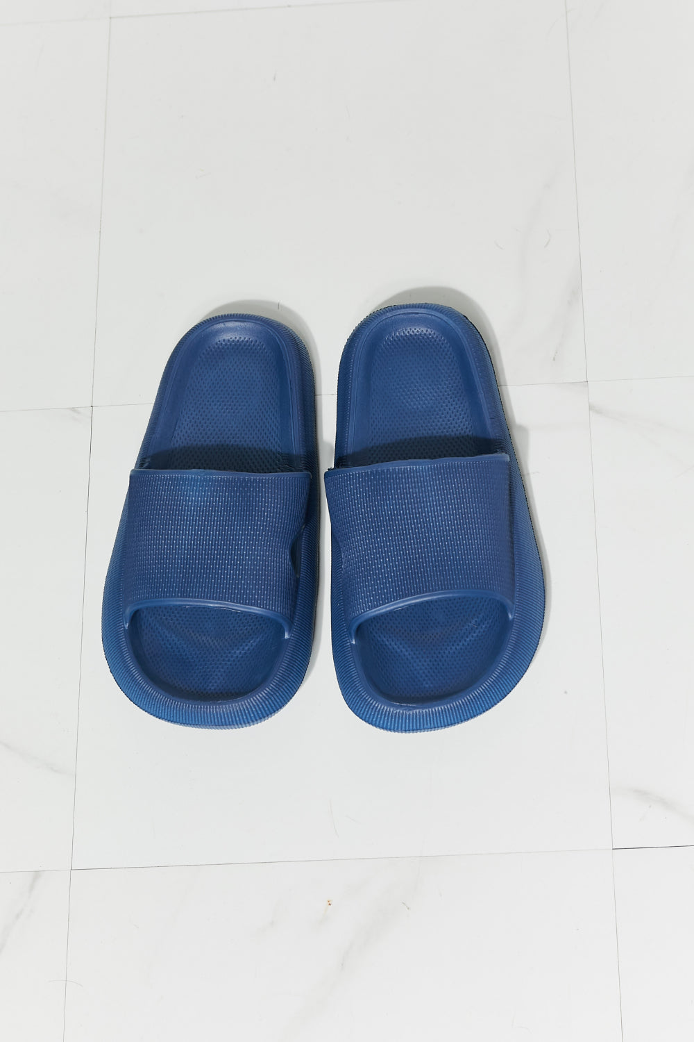 Unisex open Toe Slide in Navy - The Sapphire Star