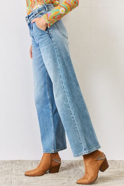 Kancan High Waist Wide Leg Jeans - The Sapphire Star