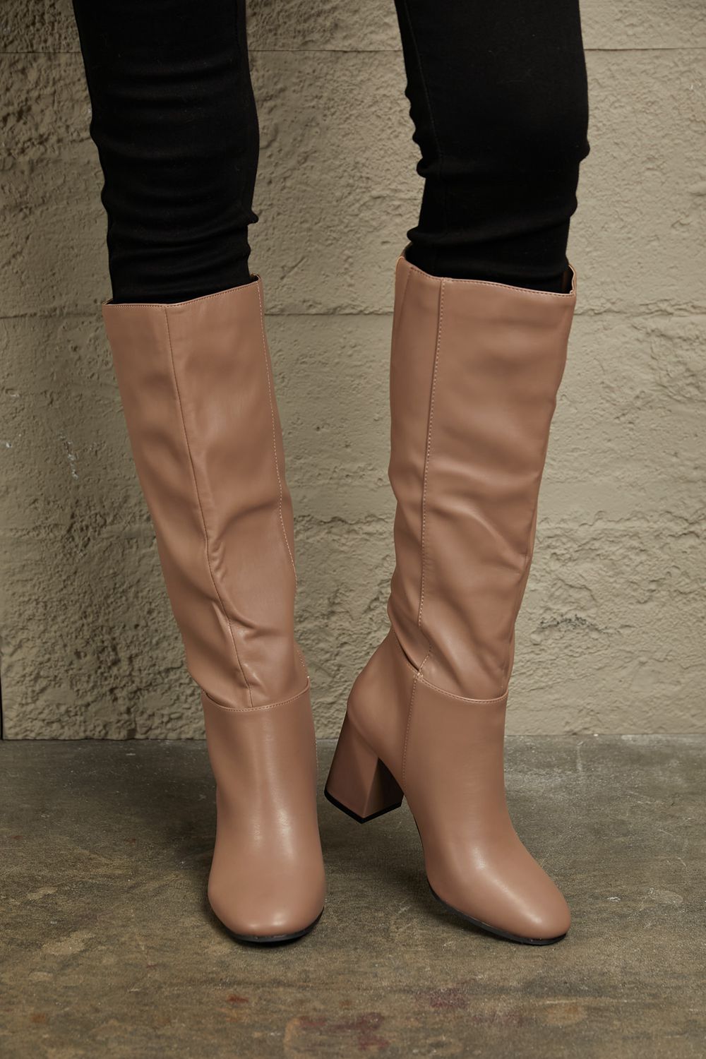 East Lion Corp Block Heel Knee High Boots - The Sapphire Star