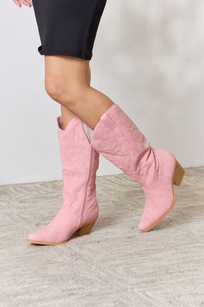 Forever Link Knee High Cowboy Boots - The Sapphire Star