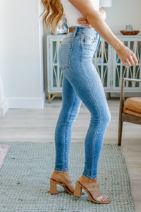 Catherine Mid Rise Vintage Skinny Jeans - The Sapphire Star
