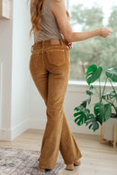 Cordelia Bootcut Corduroy Pants in Camel - The Sapphire Star