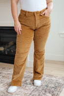 Cordelia Bootcut Corduroy Pants in Camel - The Sapphire Star